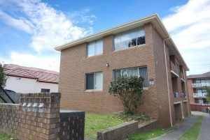 Exterior of brick apartment building at 3/52 Woids Ave, Hurstville NSW 2220
