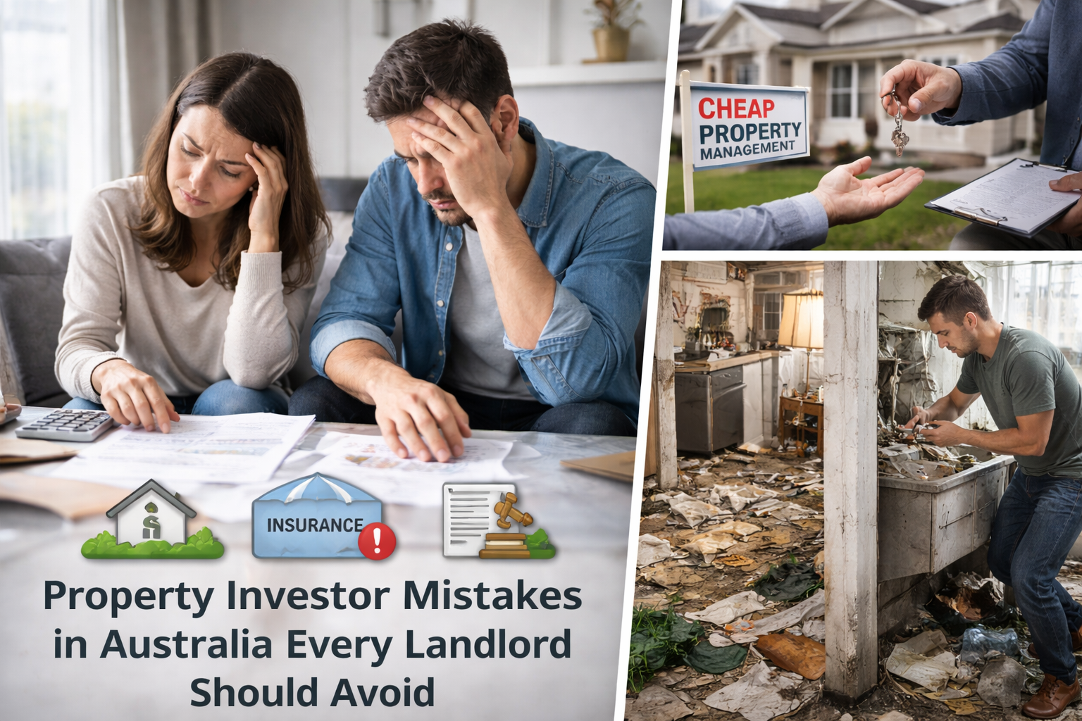 Property investor mistakes Australia including poor management and investment decisions