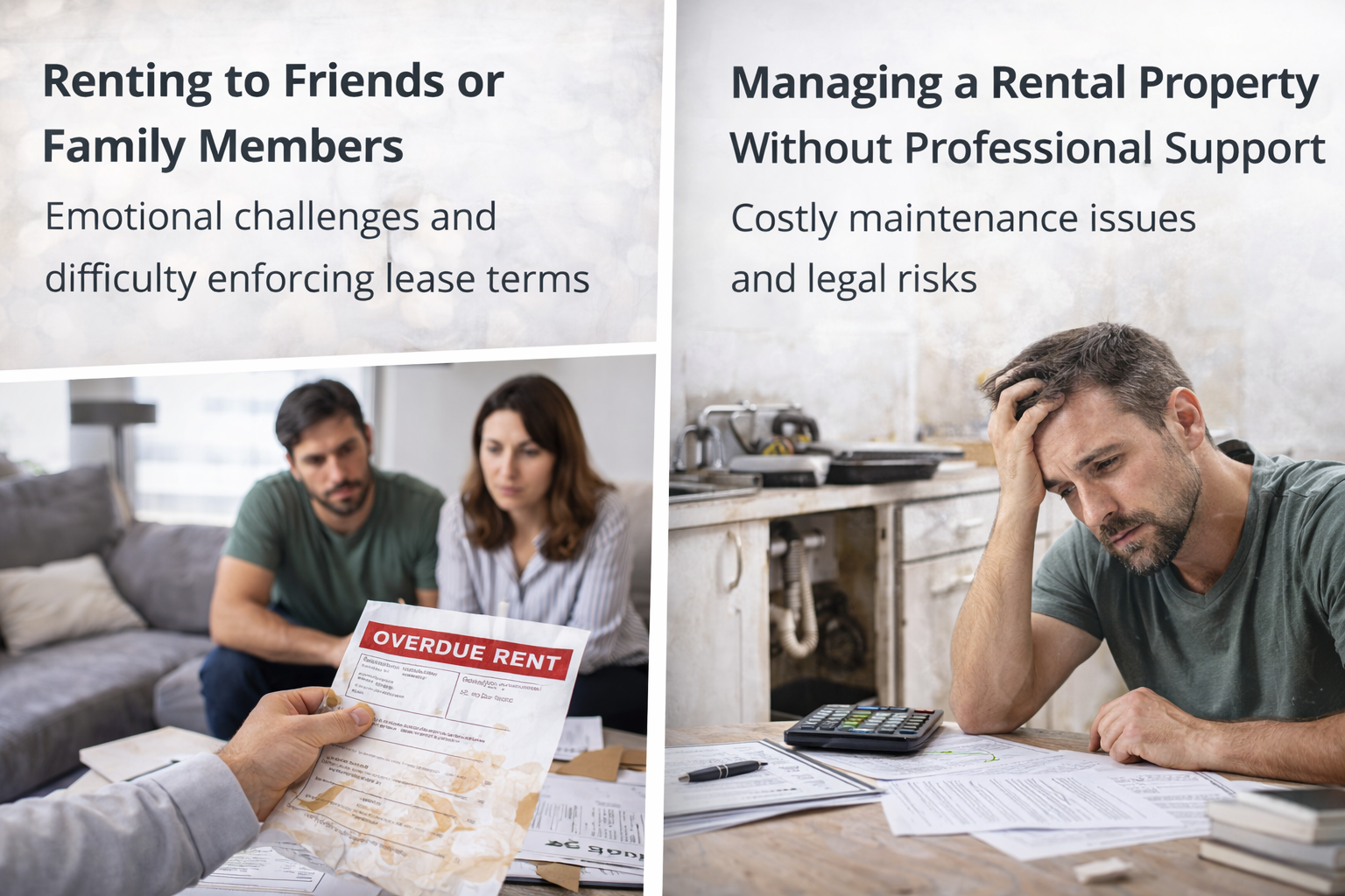 Rental property maintenance problems caused by property investor mistakes Australia